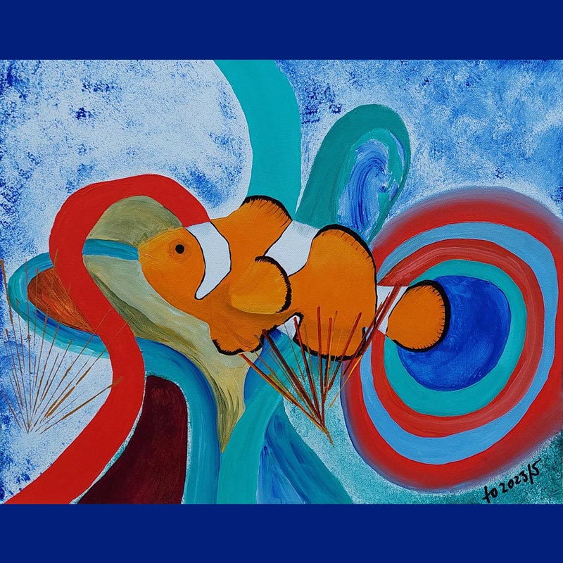 Clownfisch Acryl